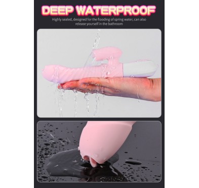 Wibrator króliczek masażer posuw podgrzewany 22cm Wibrator króliczek masażer posuw podgrzewany 22cm