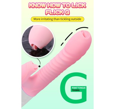 Wibrator króliczek masażer posuw podgrzewany 22cm Wibrator króliczek masażer posuw podgrzewany 22cm