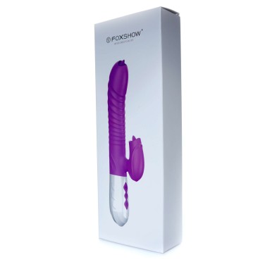 Wibrator króliczek masażer posuw podgrzewany 22cm Wibrator króliczek masażer posuw podgrzewany 22cm