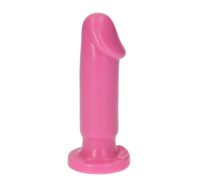 Różowe dildo gładki trzon z mocną przyssawką 15 cm Różowe dildo gładki trzon z mocną przyssawką 15 cm