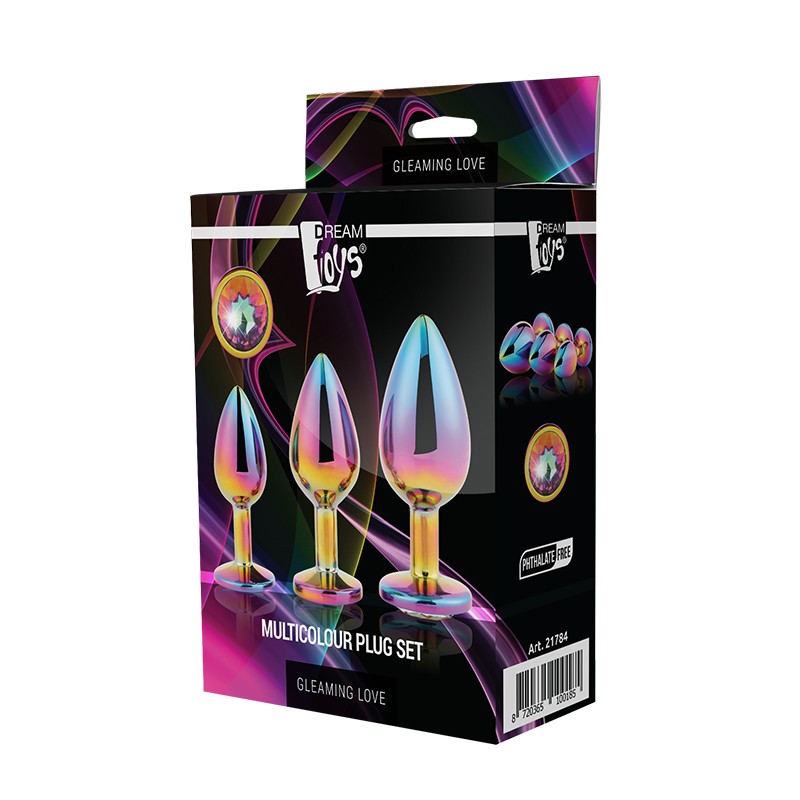 GLEAMING LOVE MULTICOLOUR PLUG SET