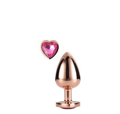 Złoty korek analny zatyczka z diamentem plug 7 cm Złoty korek analny zatyczka z diamentem plug 7 cm