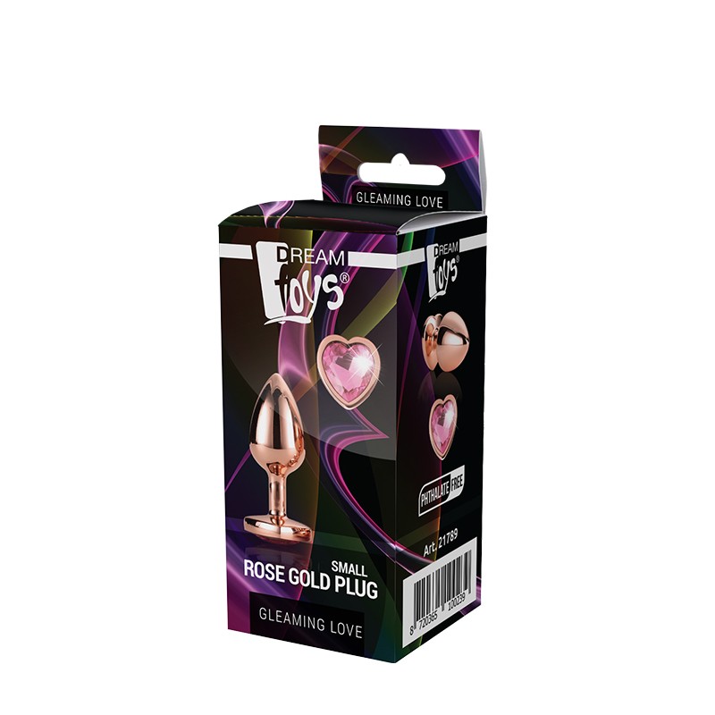 Złoty korek analny zatyczka z diamentem plug 7 cm Złoty korek analny zatyczka z diamentem plug 7 cm