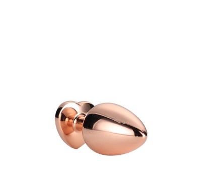 Złoty korek analny zatyczka z diamentem plug 7 cm Złoty korek analny zatyczka z diamentem plug 7 cm
