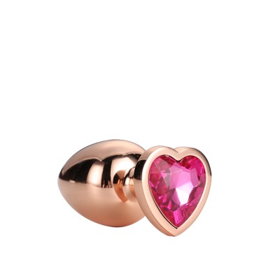 GLEAMING LOVE ROSE GOLD PLUG LARGE