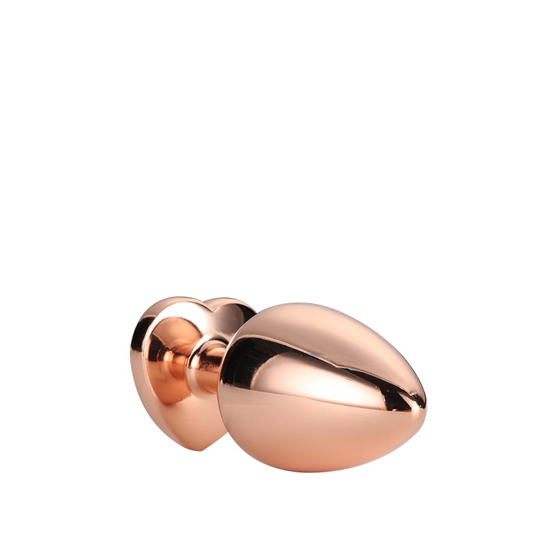 GLEAMING LOVE ROSE GOLD PLUG LARGE