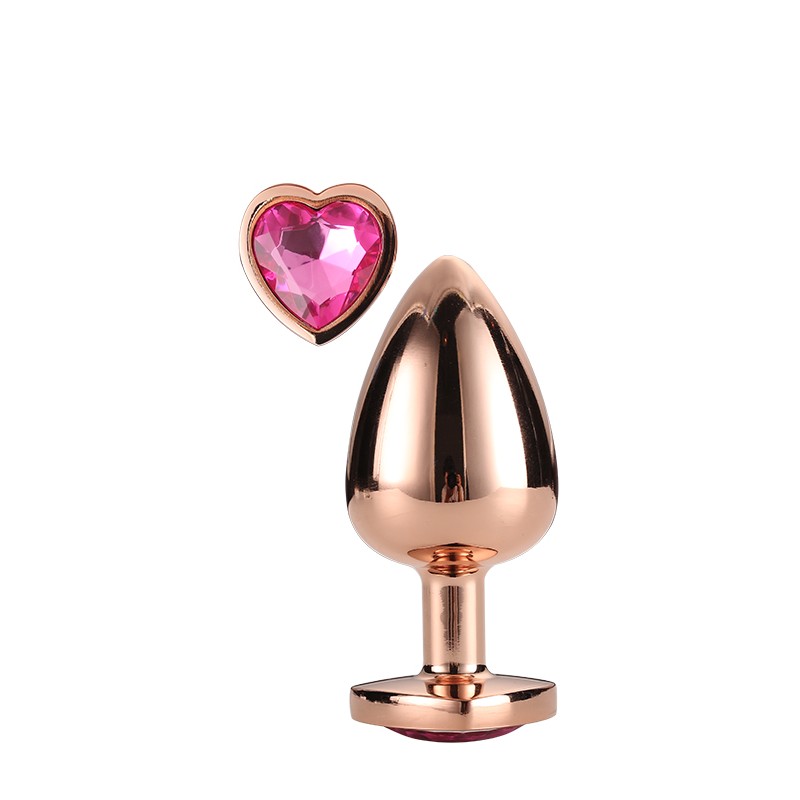 GLEAMING LOVE ROSE GOLD PLUG LARGE