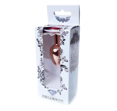 Korek analny ozdobny z kryształkiem metalowy 7cm Korek analny ozdobny z kryształkiem metalowy 7cm
