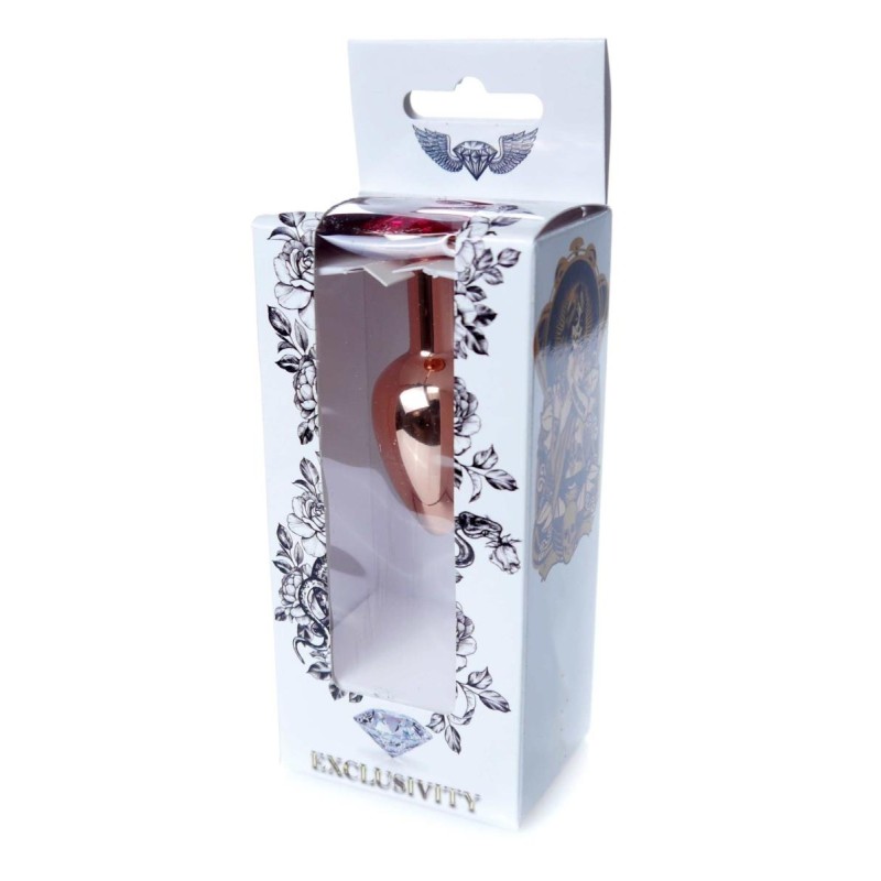 Korek analny ozdobny z kryształkiem metalowy 7cm Korek analny ozdobny z kryształkiem metalowy 7cm