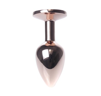 Korek analny ozdobny z kryształkiem metalowy 7cm Korek analny ozdobny z kryształkiem metalowy 7cm