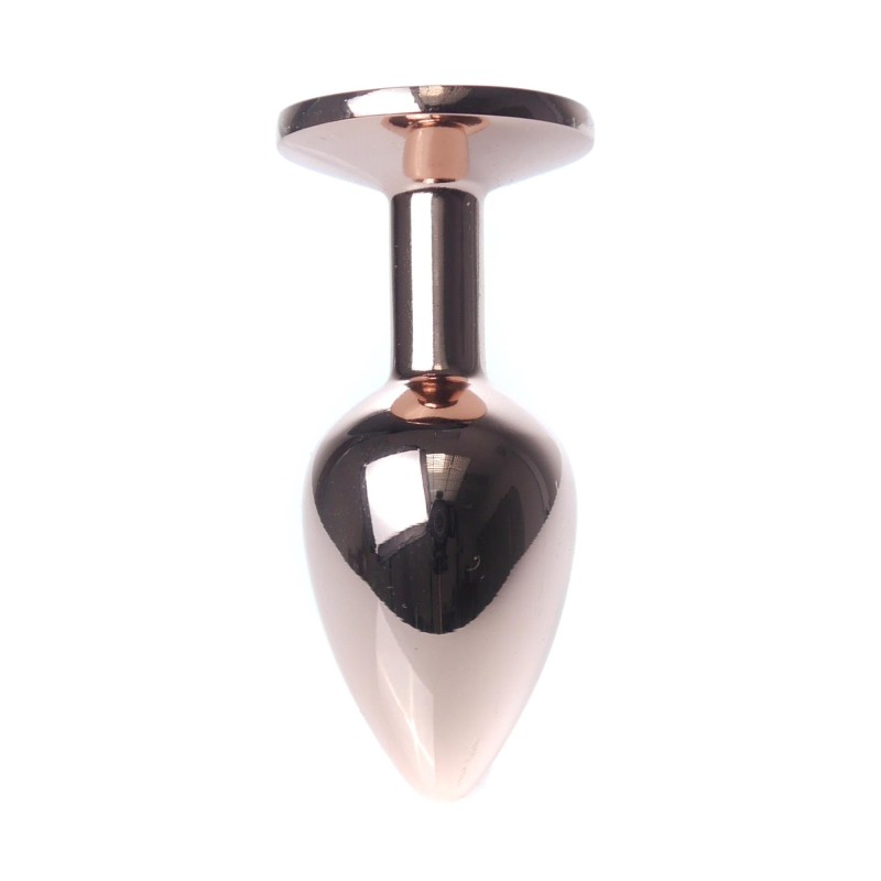 Korek analny ozdobny z kryształkiem metalowy 7cm Korek analny ozdobny z kryształkiem metalowy 7cm