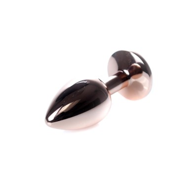 Korek analny ozdobny z kryształkiem metalowy 7cm Korek analny ozdobny z kryształkiem metalowy 7cm