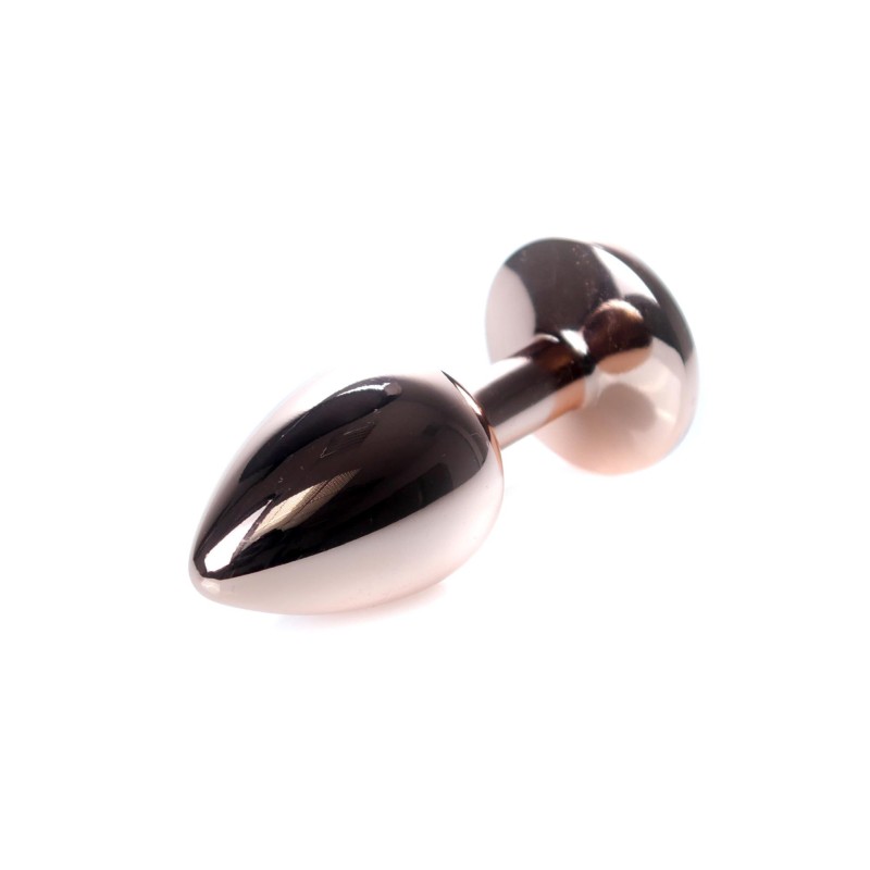 Korek analny ozdobny z kryształkiem metalowy 7cm Korek analny ozdobny z kryształkiem metalowy 7cm
