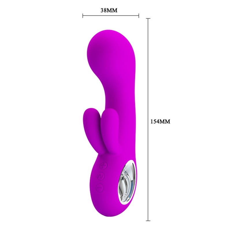 Wibrator króliczek z masażerem sex 15cm 7 trybów Wibrator króliczek z masażerem sex 15cm 7 trybów