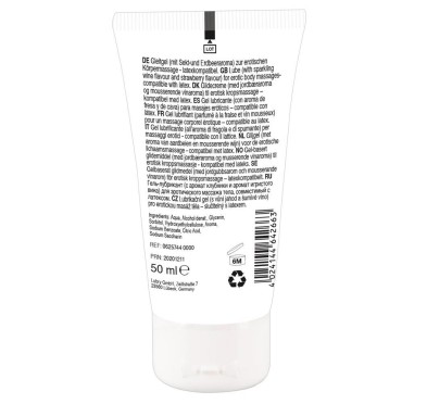 Żel do masażu erotycznego jadalny truskawka 50 ml Żel do masażu erotycznego jadalny truskawka 50 ml