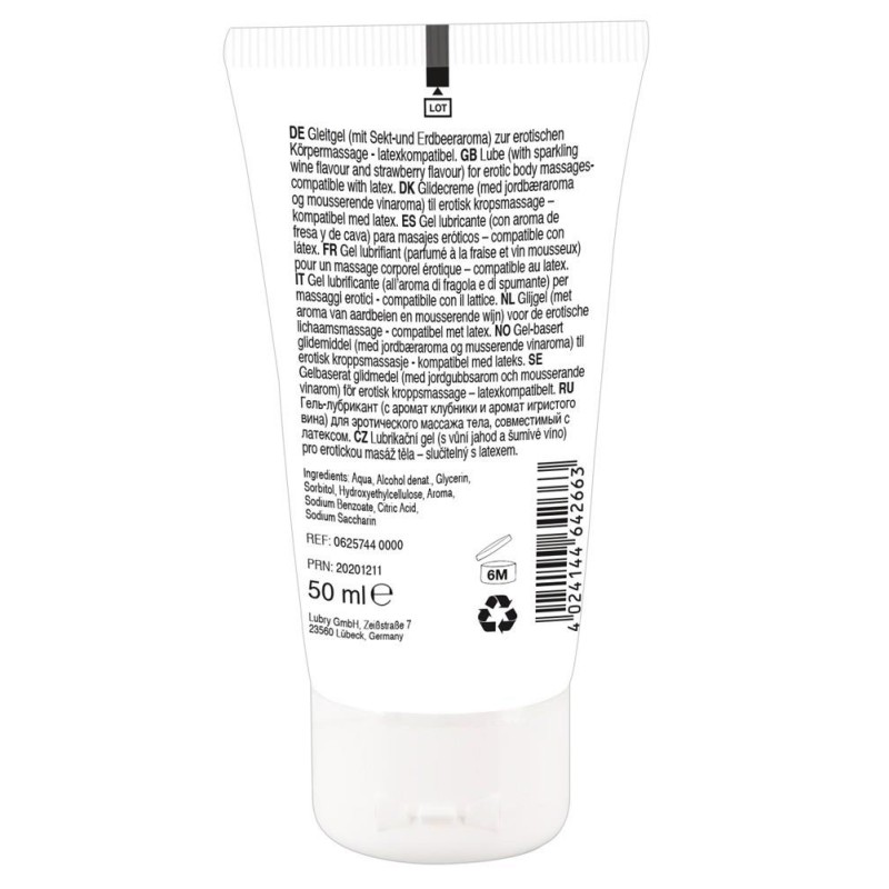 Żel do masażu erotycznego jadalny truskawka 50 ml Żel do masażu erotycznego jadalny truskawka 50 ml
