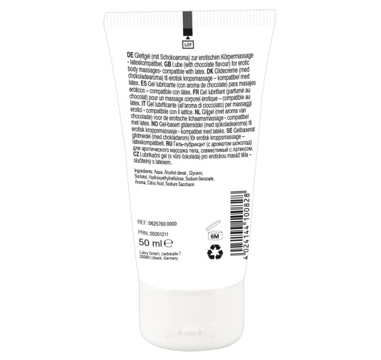 Żel do masażu erotycznego jadalny czekolada 50 ml