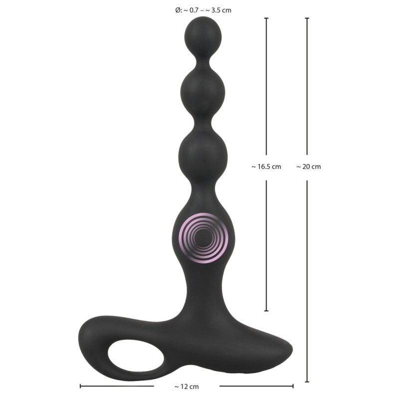 Koraliki kulki analne do pupy wibracje 20cm 10tryb Koraliki kulki analne do pupy wibracje 20cm 10tryb