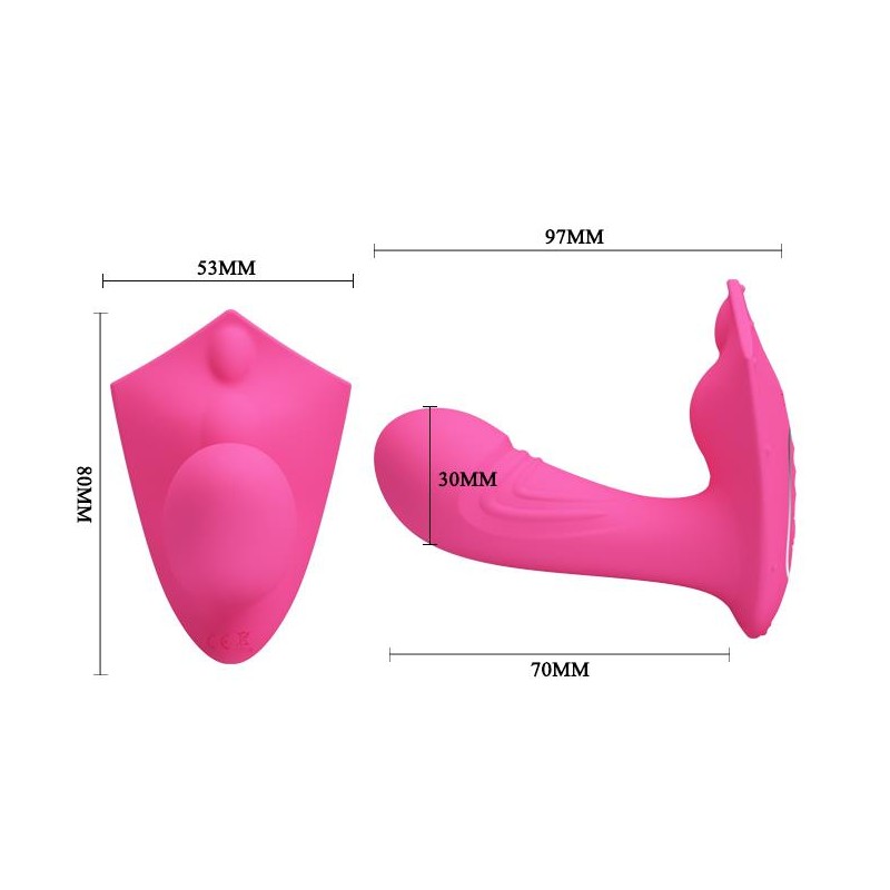 Wibrator do majtek penis członek z pilotem 12tryb Wibrator do majtek penis członek z pilotem 12tryb