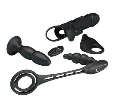 Zestaw erotyczny 4 cz plug ring nakładka na penisa Zestaw erotyczny 4 cz plug ring nakładka na penisa