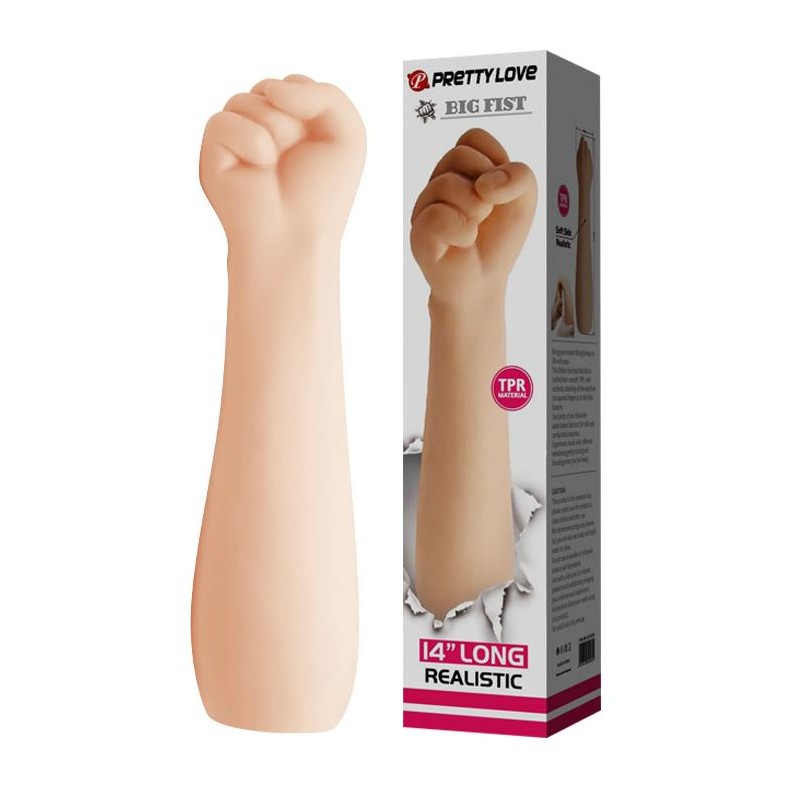 Dildo do fistingu ręka dłoń pięść naturalna 36cm Dildo do fistingu ręka dłoń pięść naturalna 36cm
