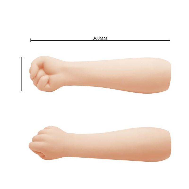 Dildo do fistingu ręka dłoń pięść naturalna 36cm Dildo do fistingu ręka dłoń pięść naturalna 36cm