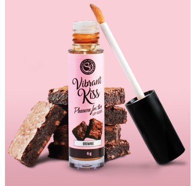 Błyszczyk do seksu oralnego całowania smak brownie Błyszczyk do seksu oralnego całowania smak brownie