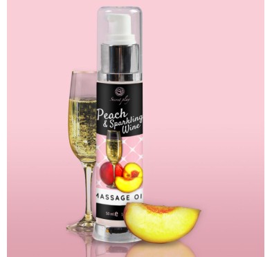 PEACH & SPARKLING WINE MASSAGE OIL 50 ML