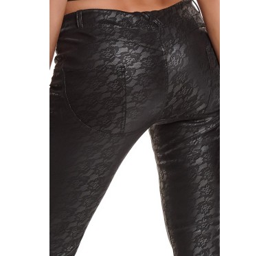 Bielizna - BRCONSTANZA001 leginsy czarne rozmiar L