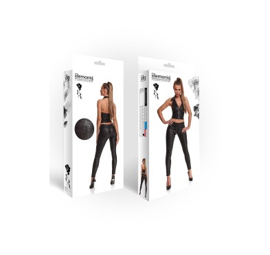 Bielizna - BRCONSTANZA001 leginsy czarne rozmiar L