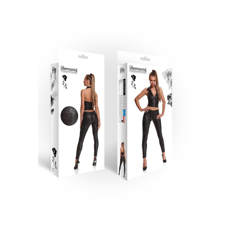 Bielizna - BRCONSTANZA001 leginsy czarne rozmiar L