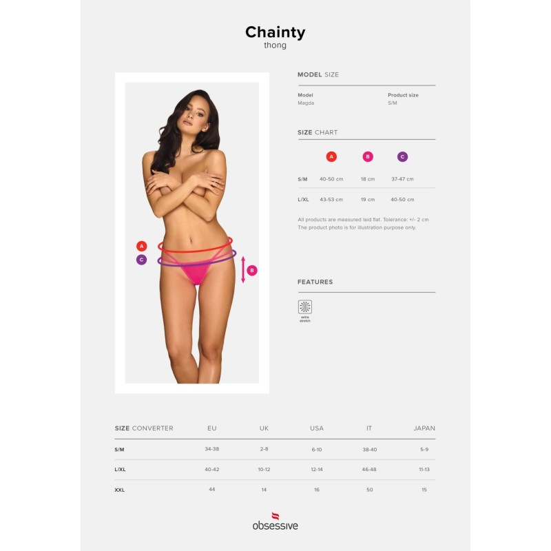 Stringi erotyczne sex majtki obsessive chainty s/m Stringi erotyczne sex majtki obsessive chainty s/m