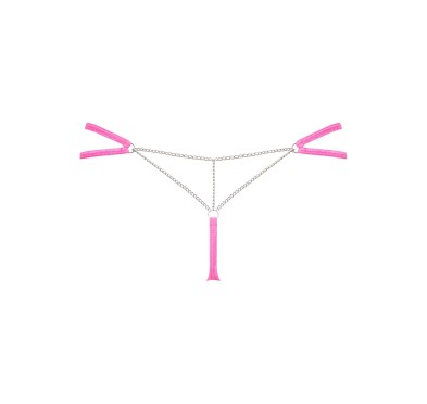 Chainty stringi różowe L/XL
