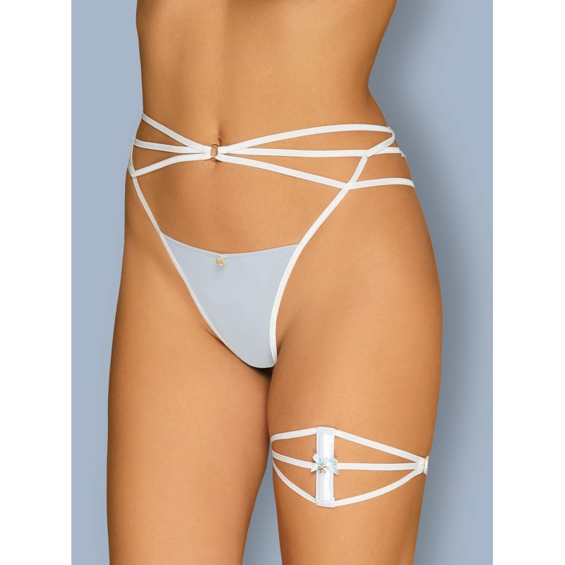 Podwiązka biała erotyczna obsessive a760 l/xl Podwiązka biała erotyczna obsessive a760 l/xl