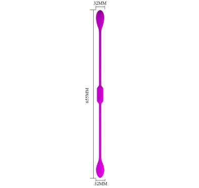 Podwójny wibrator analny waginalny 12 trybów 65cm Podwójny wibrator analny waginalny 12 trybów 65cm