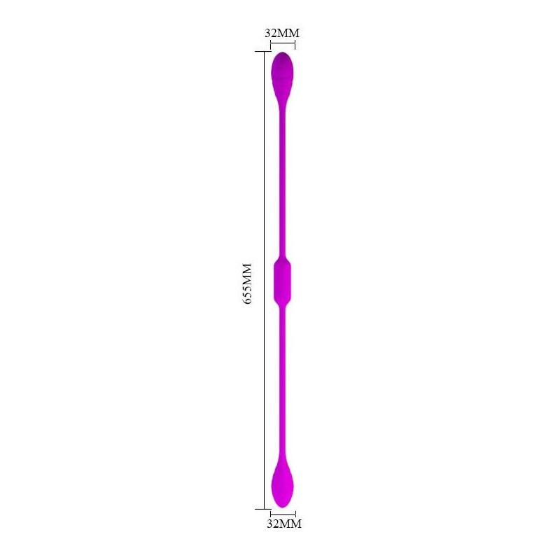 Podwójny wibrator analny waginalny 12 trybów 65cm Podwójny wibrator analny waginalny 12 trybów 65cm
