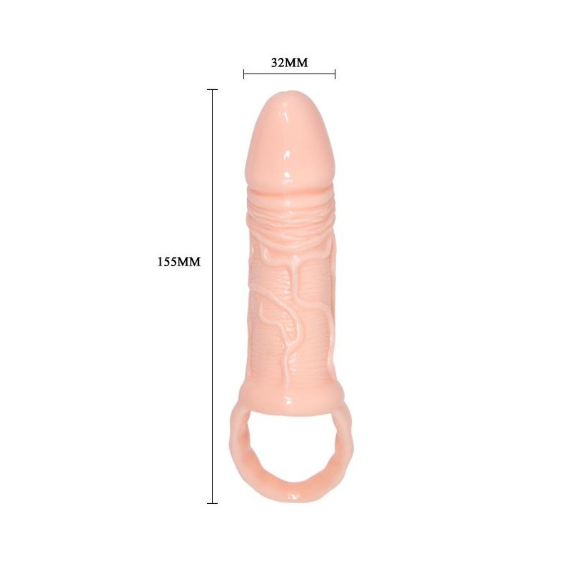 Nakładka na penisa przedłużająca pogrubiająca 15cm Nakładka na penisa przedłużająca pogrubiająca 15cm