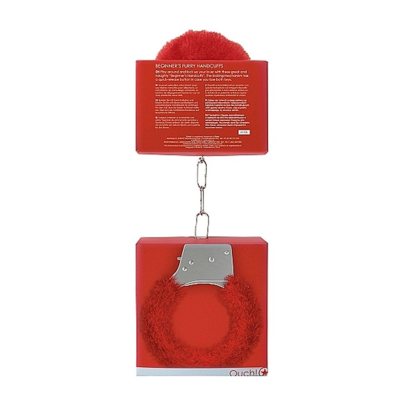Beginner"s Handcuffs Furry - Red