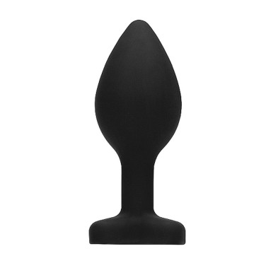 Gładki korek analny zatyczka plug czarny 7,5cm Gładki korek analny zatyczka plug czarny 7,5cm
