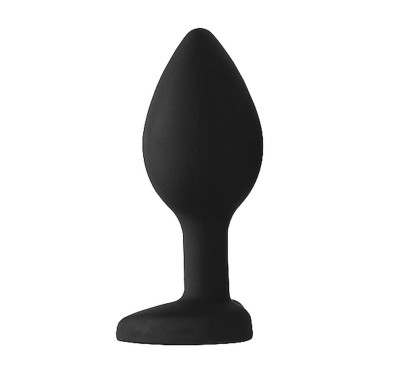 Gładki korek analny zatyczka plug czarny 7,5cm Gładki korek analny zatyczka plug czarny 7,5cm