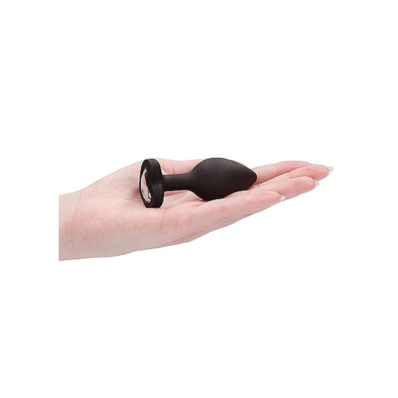 Gładki korek analny zatyczka plug czarny 7,5cm Gładki korek analny zatyczka plug czarny 7,5cm