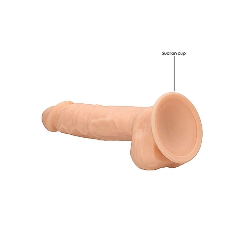 Realistyczne dildo żylaste z mocną przyssawką 18cm Realistyczne dildo żylaste z mocną przyssawką 18cm