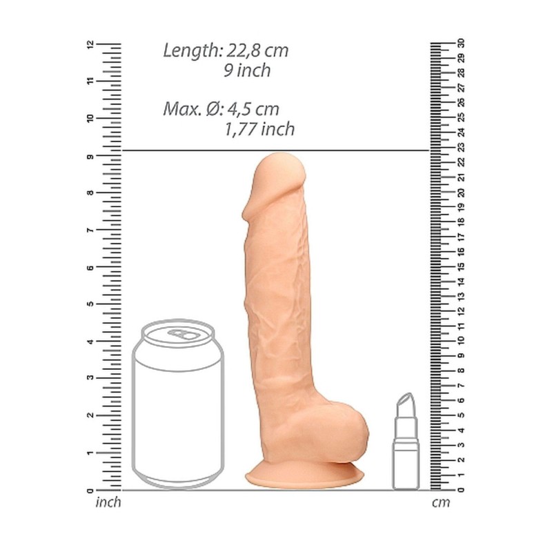 Realistyczne dildo żylaste z mocną przyssawką 18cm Realistyczne dildo żylaste z mocną przyssawką 18cm