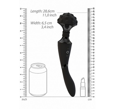 Dwustronny masażer łechtaczki wibrator 28cm 10tryb Dwustronny masażer łechtaczki wibrator 28cm 10tryb