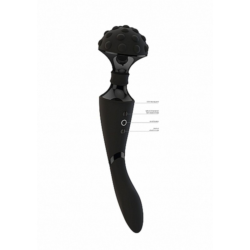 Dwustronny masażer łechtaczki wibrator 28cm 10tryb Dwustronny masażer łechtaczki wibrator 28cm 10tryb