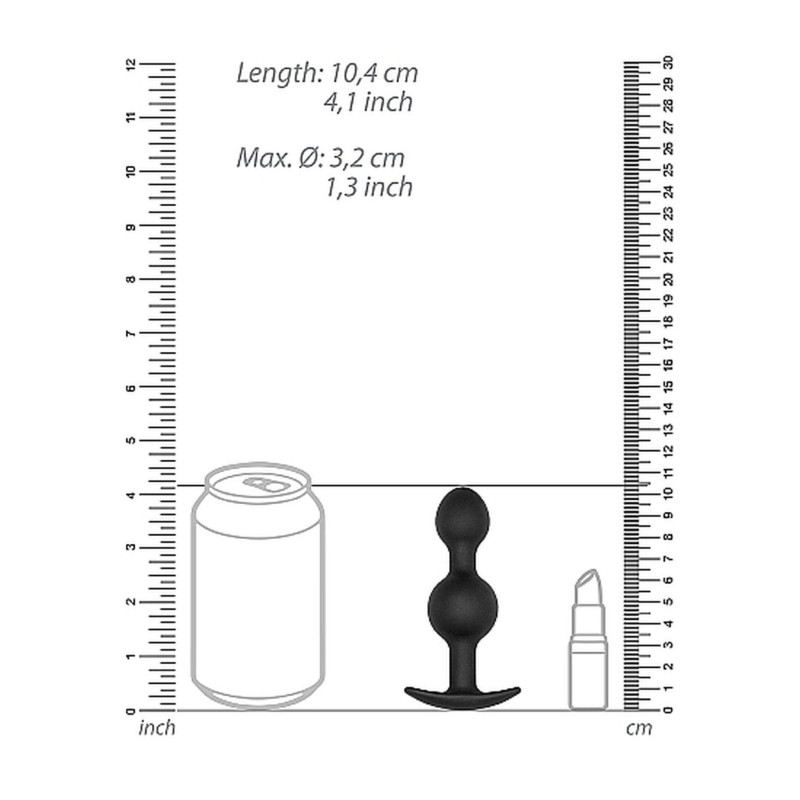 Zatyczka analna z kulką korek sonda do pupy 10cm Zatyczka analna z kulką korek sonda do pupy 10cm