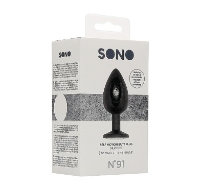 Korek analny zatyczka wibrująca wydrążona sex 9cm Korek analny zatyczka wibrująca wydrążona sex 9cm