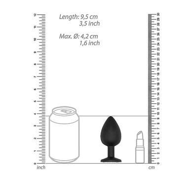 Korek analny zatyczka wibrująca wydrążona sex 9cm Korek analny zatyczka wibrująca wydrążona sex 9cm