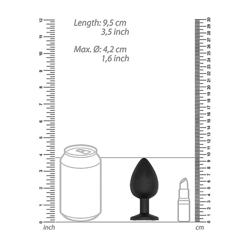 Korek analny zatyczka wibrująca wydrążona sex 9cm Korek analny zatyczka wibrująca wydrążona sex 9cm