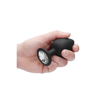 Korek analny zatyczka wibrująca wydrążona sex 9cm Korek analny zatyczka wibrująca wydrążona sex 9cm